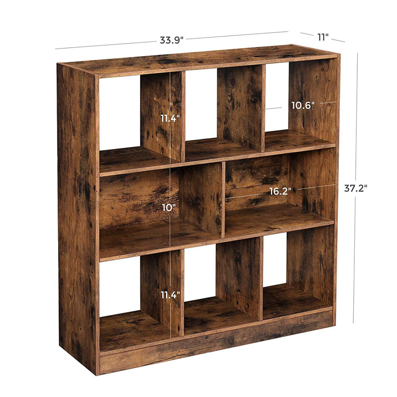 American Retro Living Room Floor-Standing Storage Bookcase 0362
