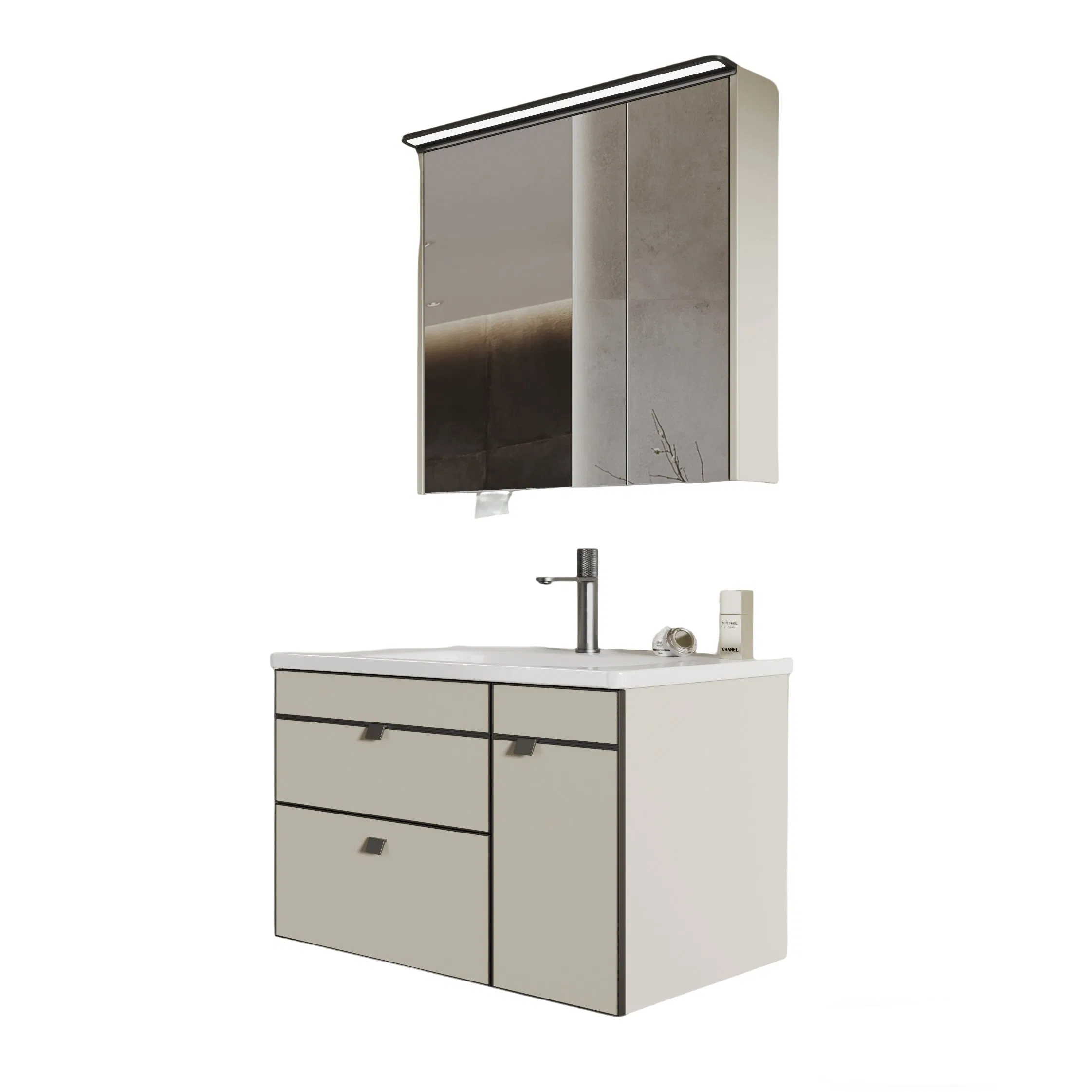Factory Price with Good Quality Modern Bathroom Vanity with Sink Mirror Cabinet