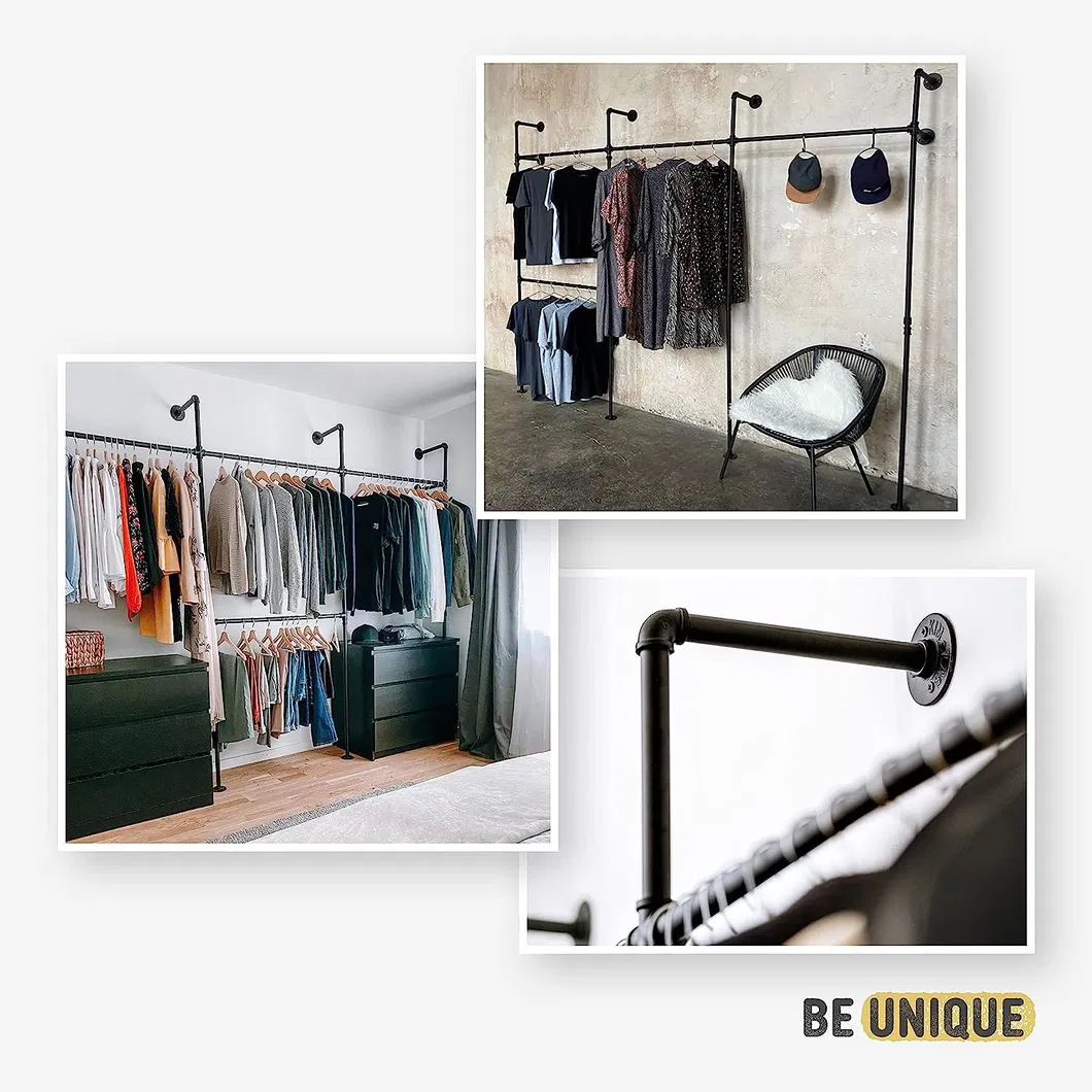 Industrial Pipe Clothing Rack