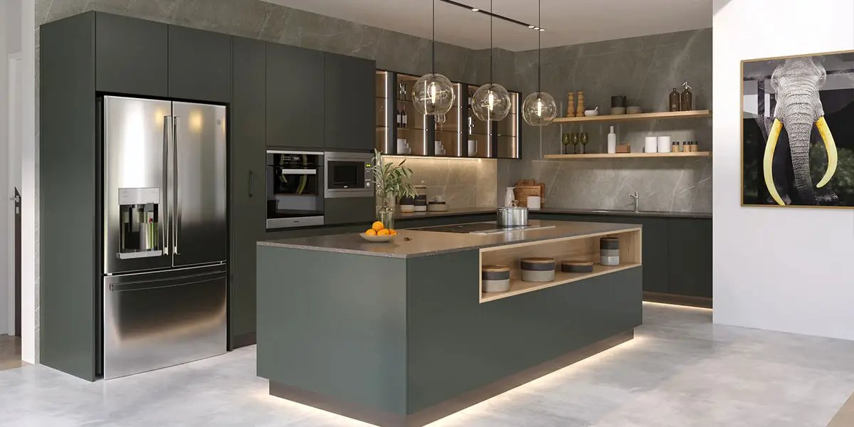 Black Luxury Modern Wall Cabinets Custom Lacquer Finish Cupboard Pantry Kitchen Cabinet