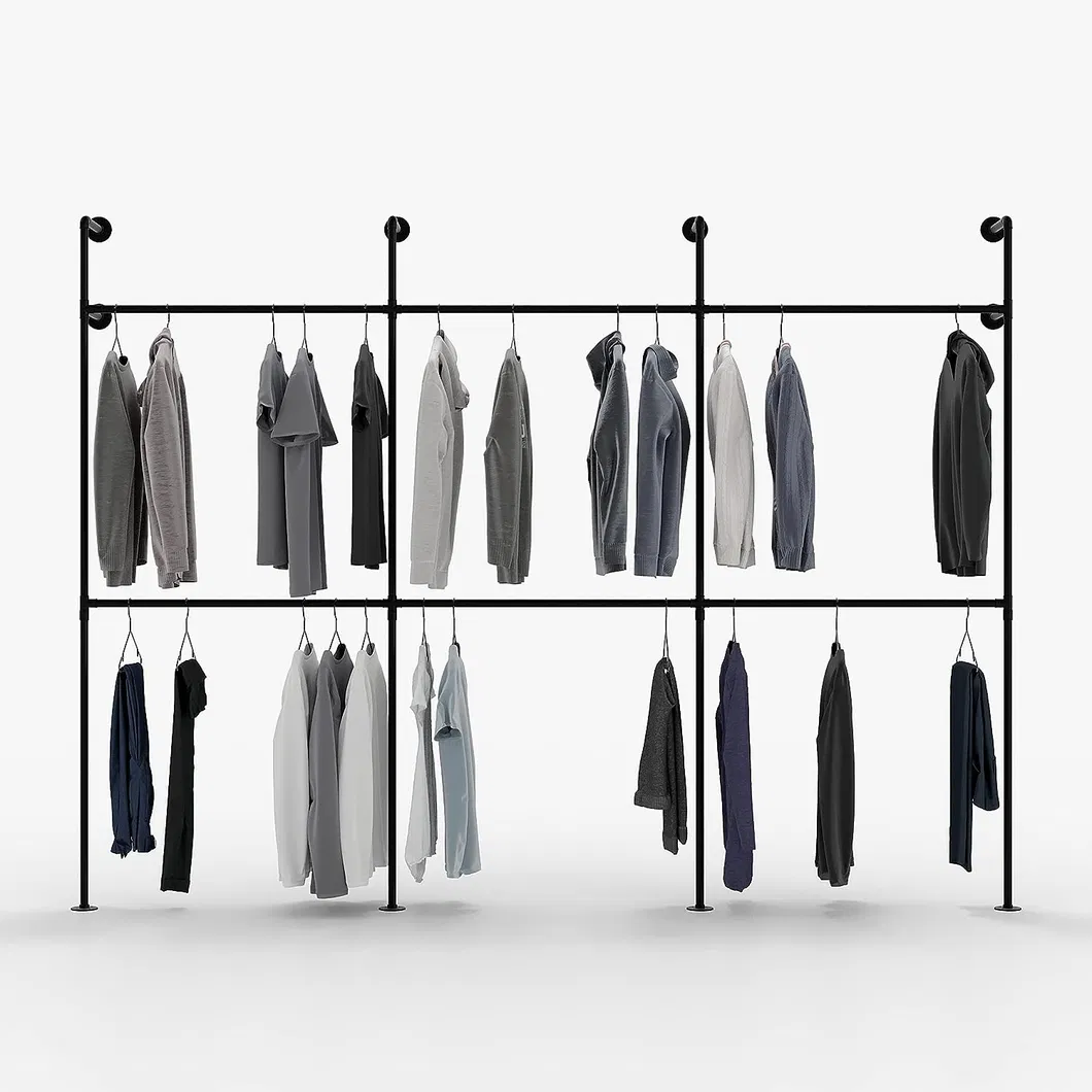 Industrial Pipe Clothing Rack