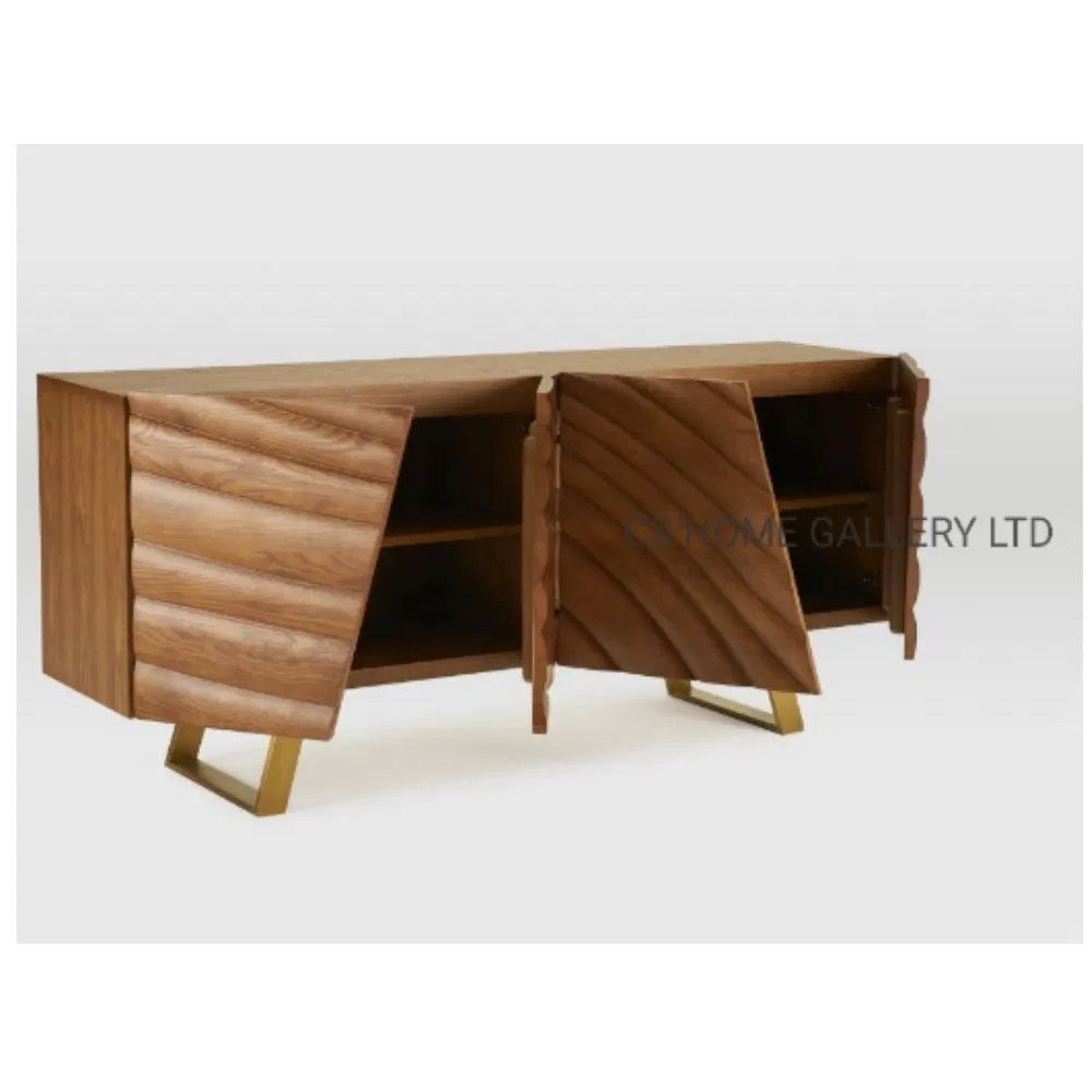 Modern Furniture Cabinet Hotel Stainless Steel Indoor Metal Wooden Factory Sideboard