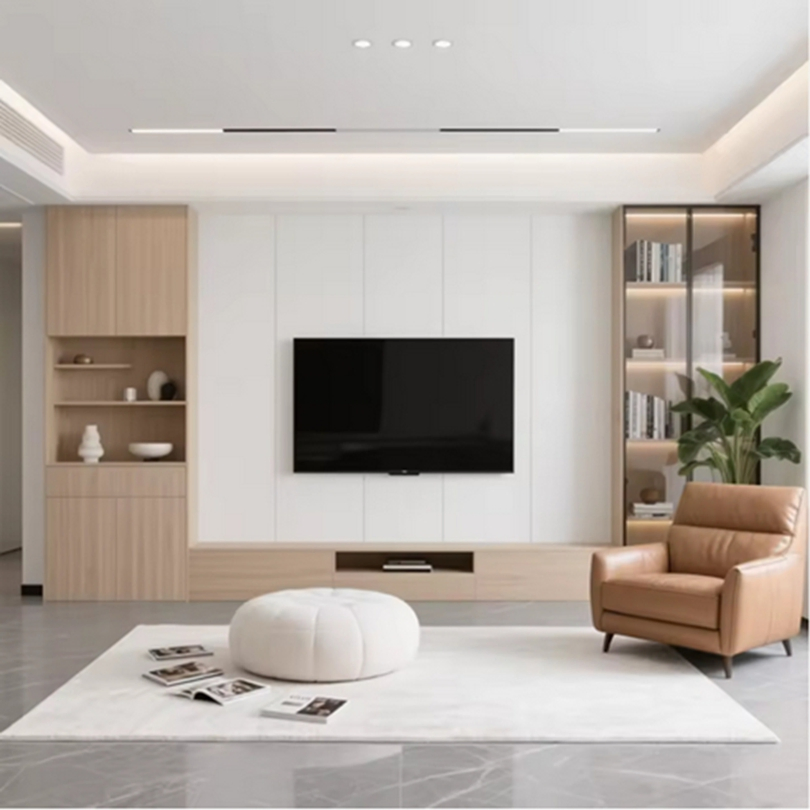 Casa Modern Simple Floating TV Stand New Design Wooden Wall Mounted TV Cabinet Cheap Wholesale TV Components Console for Living Room