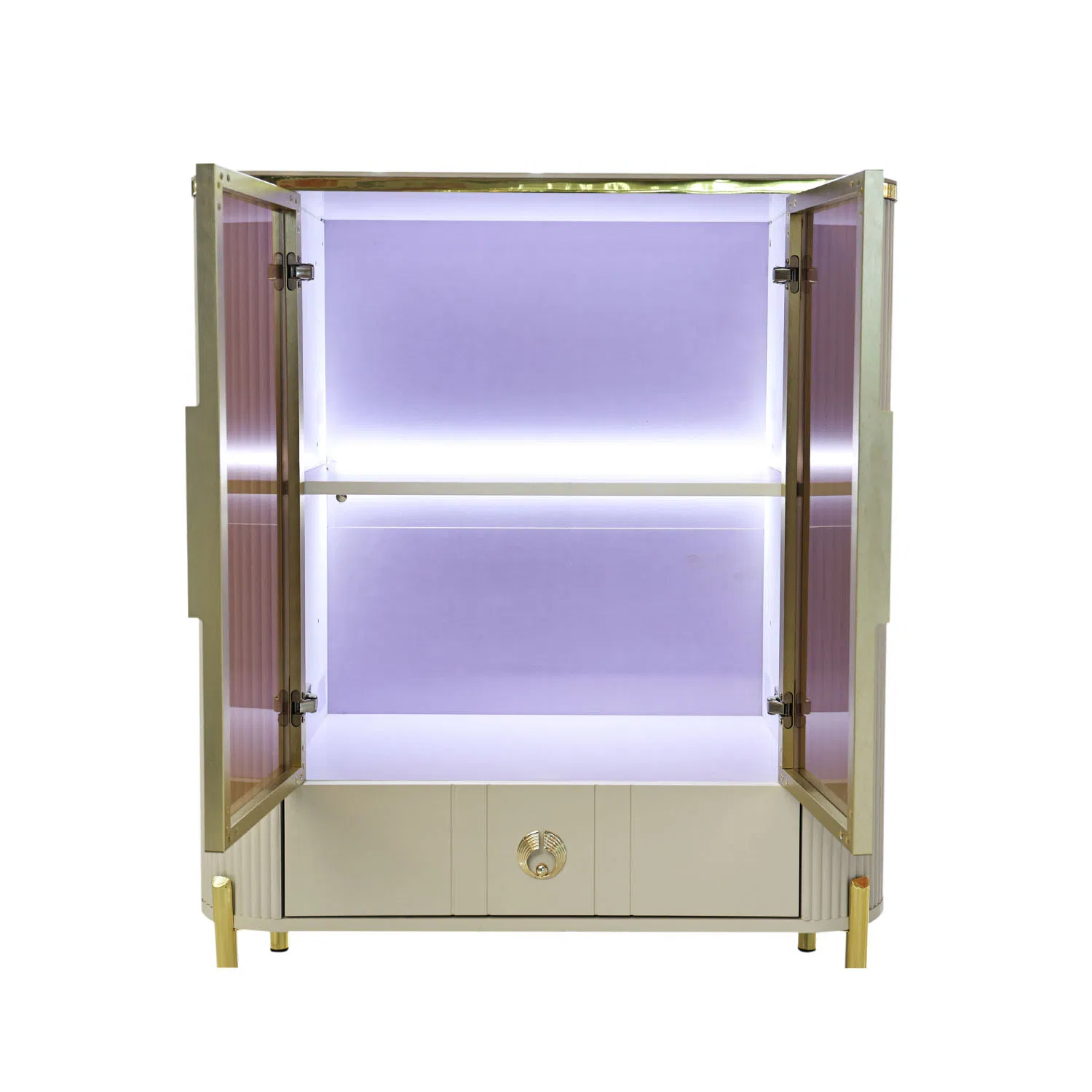 Modern Solid Wood Sideboard for Spacious Living Room Storage