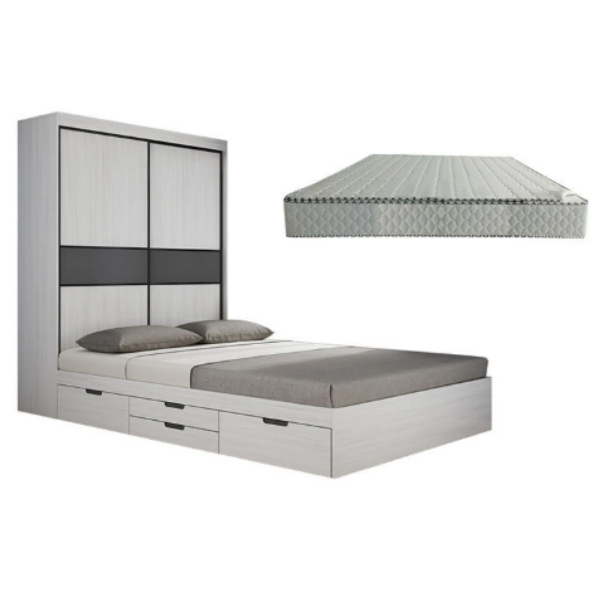 Bay Window Tatami Storage and Storage Integrated Bed