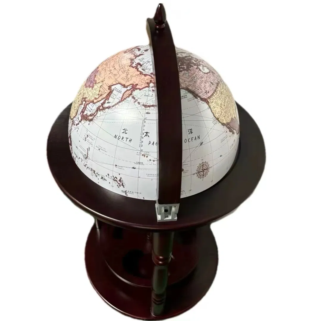 Globe Bar, Wood Globe Wine Bar Italian Rack Liquor Bottle Cabinet