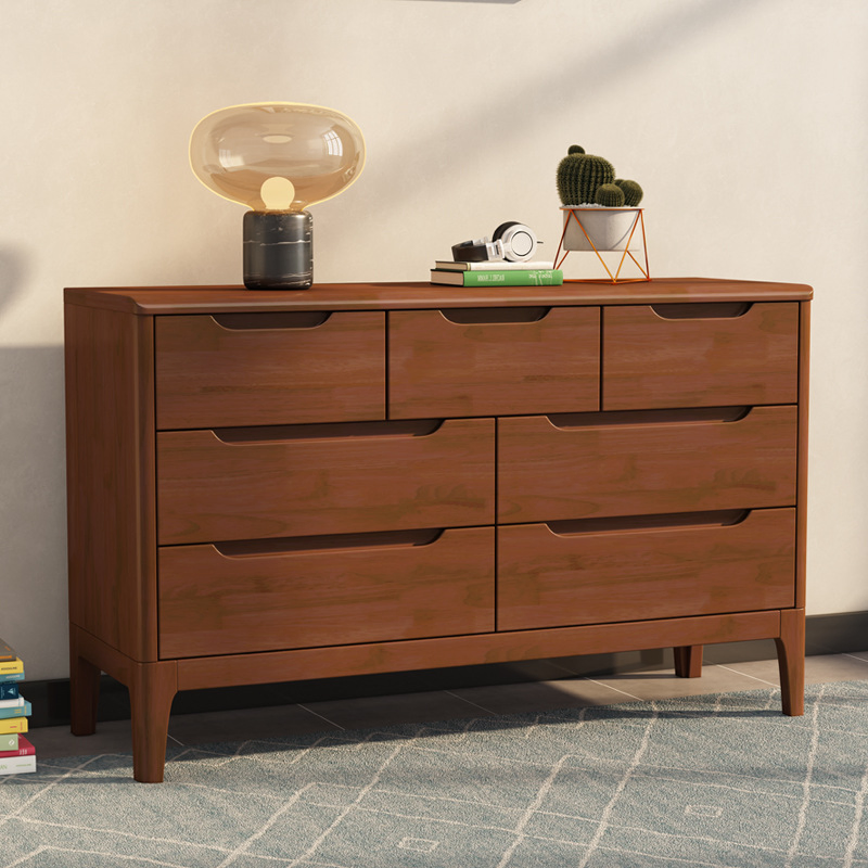 Seven-Doors Storage Sideboard in The Bedroom and Drawer Cabinet in The Living Room