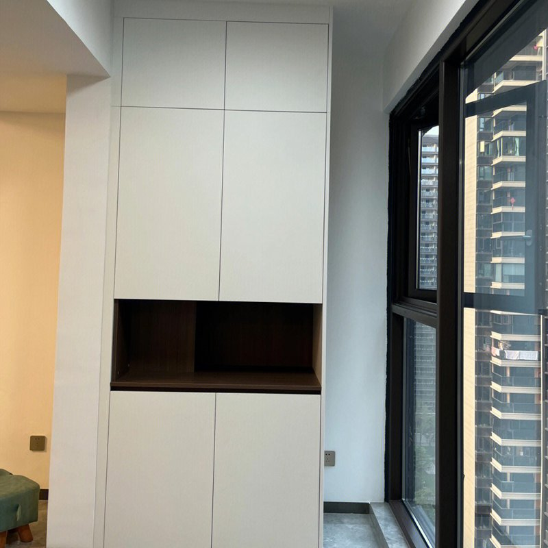 Stainless Steel Washing Room Cabinets for Balcony Storage Cabinet Home Bathroom Furniture 1000mm Balcony Laundry Cabinet with Washing Machine