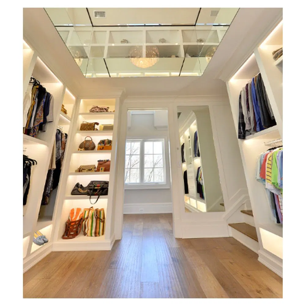 Modern Walk in System Organizer Clothes Cabinet Custom Bedroom Wardrobe Walk in Closet