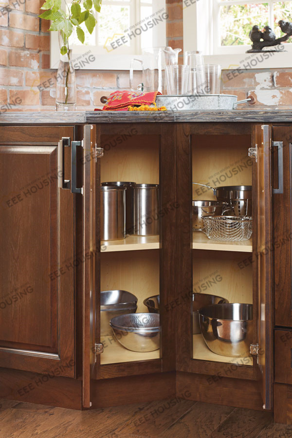 Country Style Transitional Traditional Small Kitchen Cabinets with Base Container Organizer Pantry Pull-out Cabinet