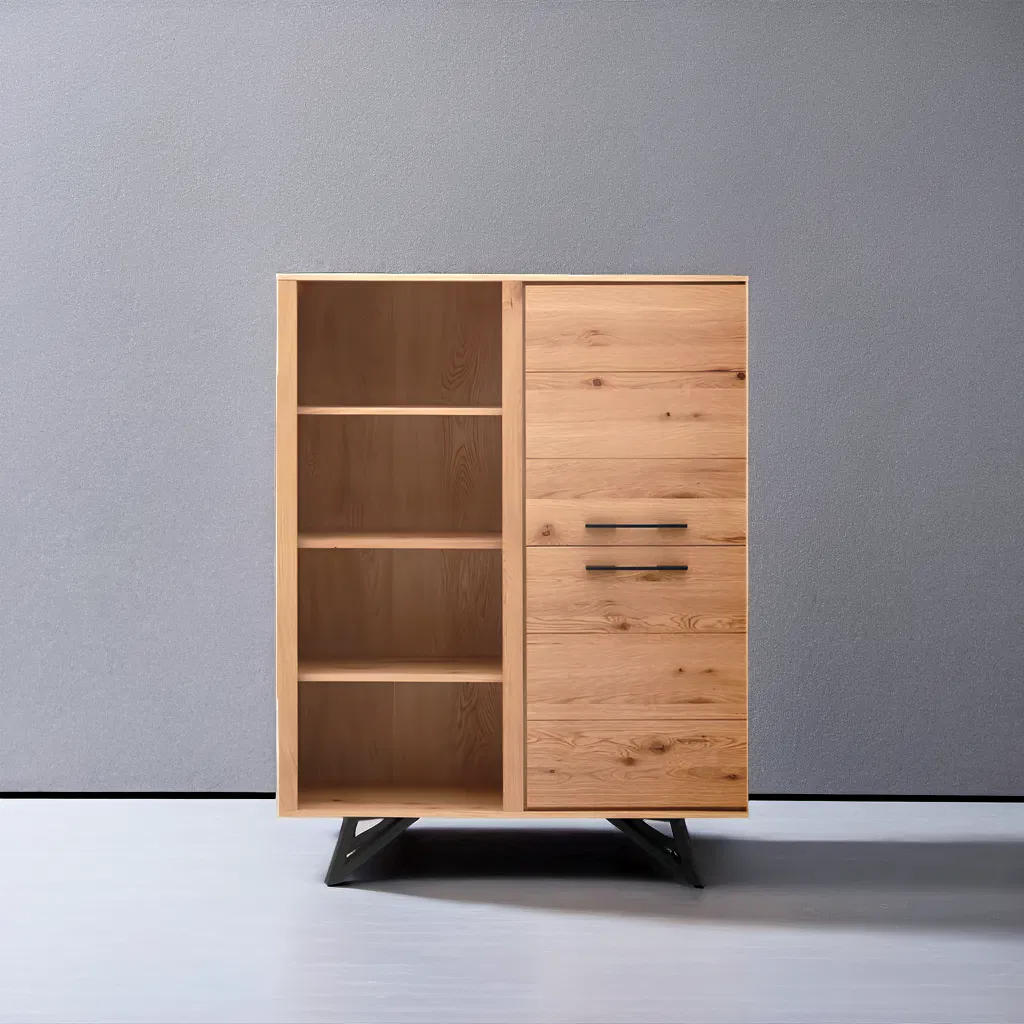 Industrial Chic Solid Wood Shelves Black Iron Legs Rustic Home Decor Bookcase