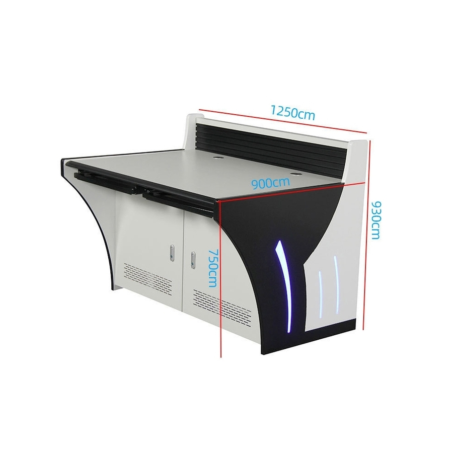 OEM Customized Radio TV Broadcasting Center Monitoring Dispatching Control Room Console