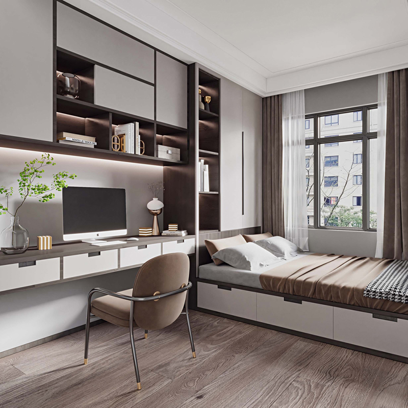 Australia White Home/ Hotel Furniture Wall Adult Mens Bedroom Tatami Double/ Single Bed Industrial Wooden Bed Storage with Large Cabinet Headboard