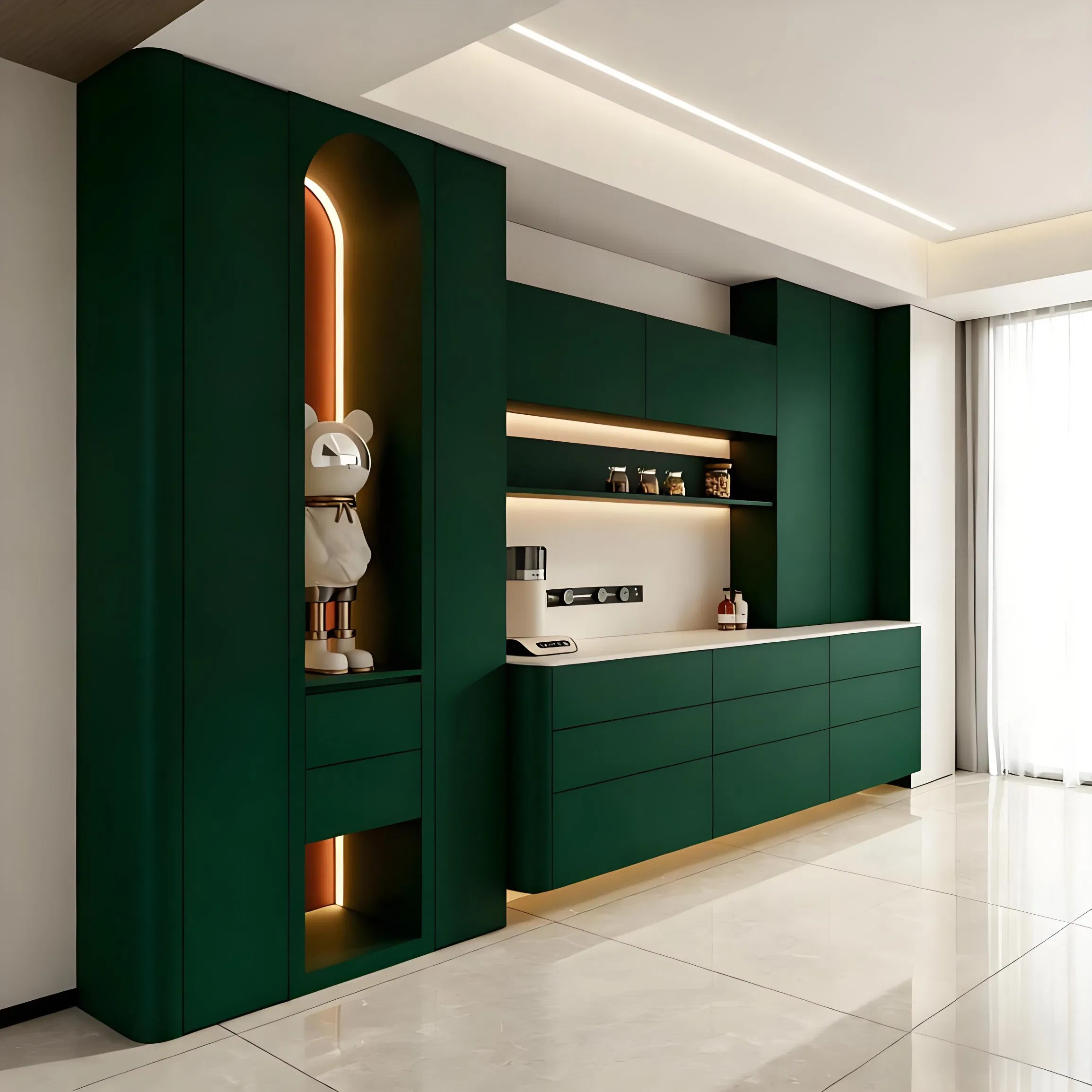 Artisan-Crafted Contemporary Dining Storage Sideboard