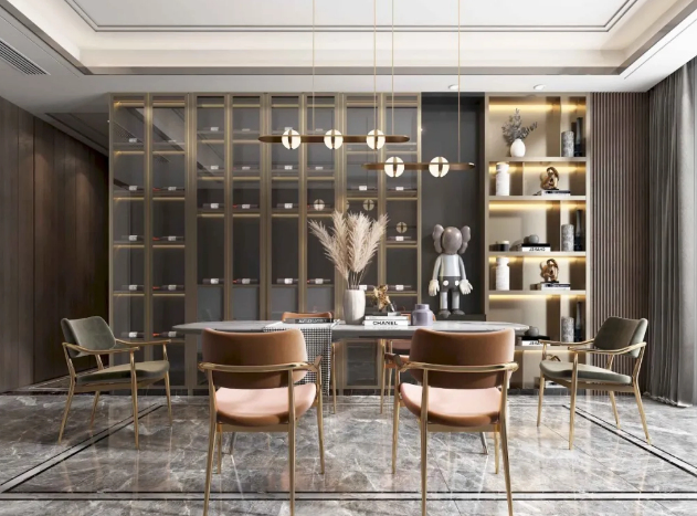 Top Grain Leather 2doors Livingroom Whisky Display Cabinet Hotel Wine Gradevin Sets