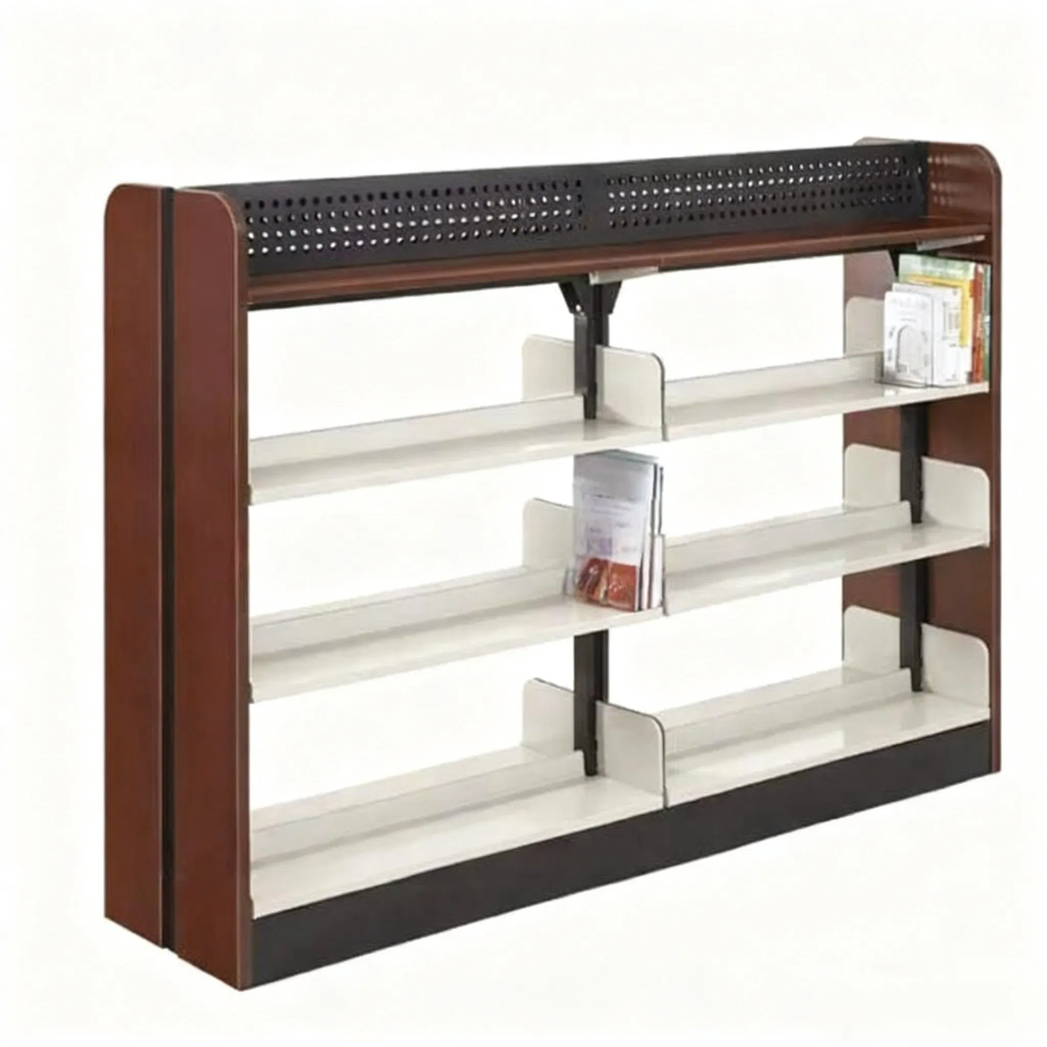 Kindergarten School Classroom Furniture Wooden Frame Colorful Kids Bookcase