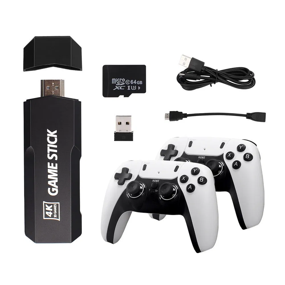 Gd10 PRO Family TV Game Stick X2 Plus Retro Video Game Console with Dual Wireless Controller