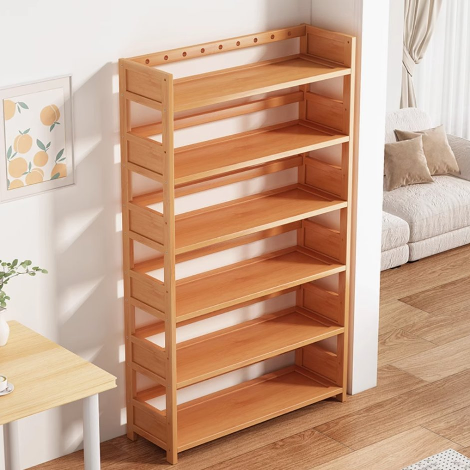 Multi-Functional Bookcase with Integrated Bookrack for Compact Living Rooms Bookshelf