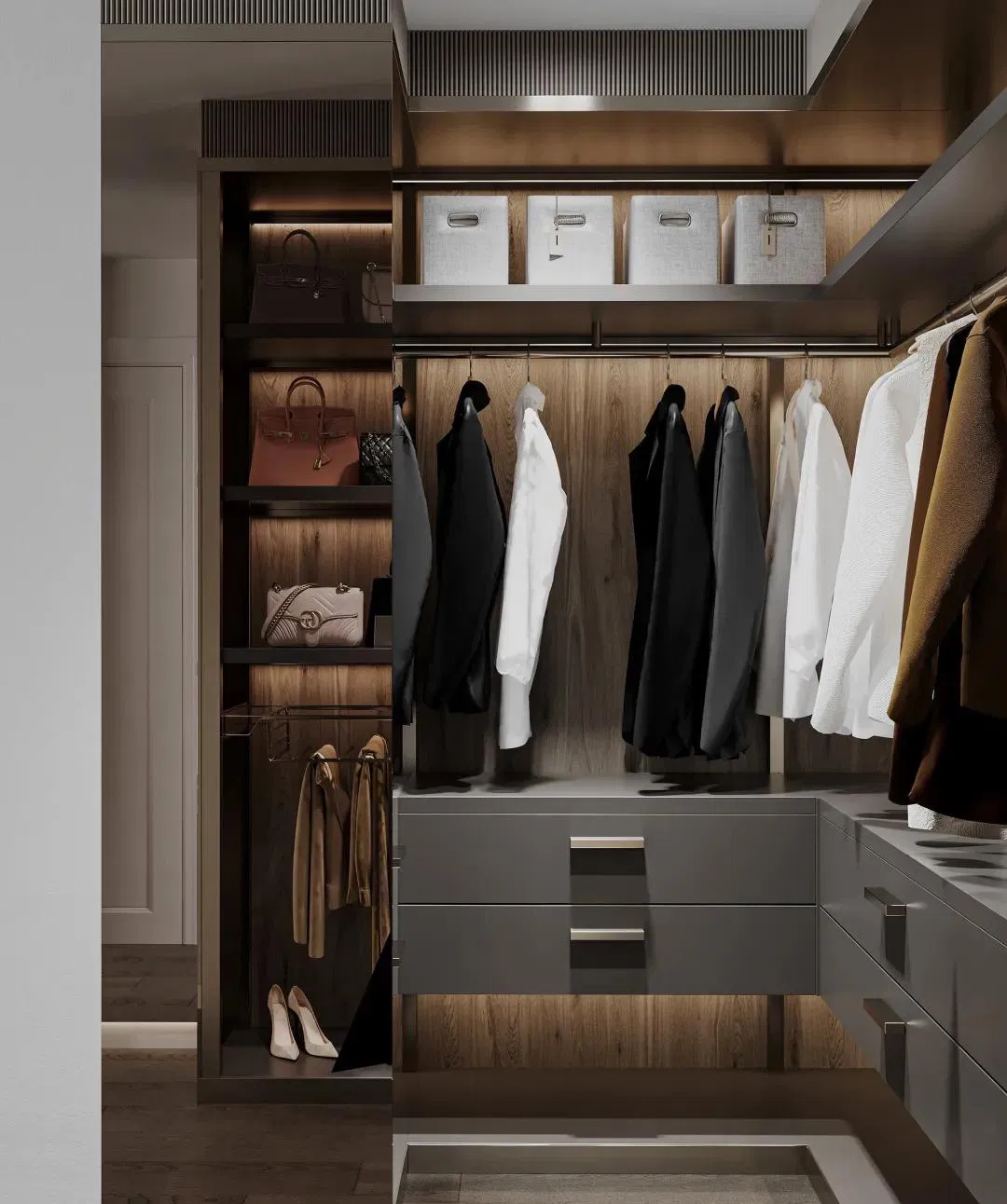 Hot Sale Clothes Cabinet Home Wardrobes Modern Sliding Wardrobe Cabinet