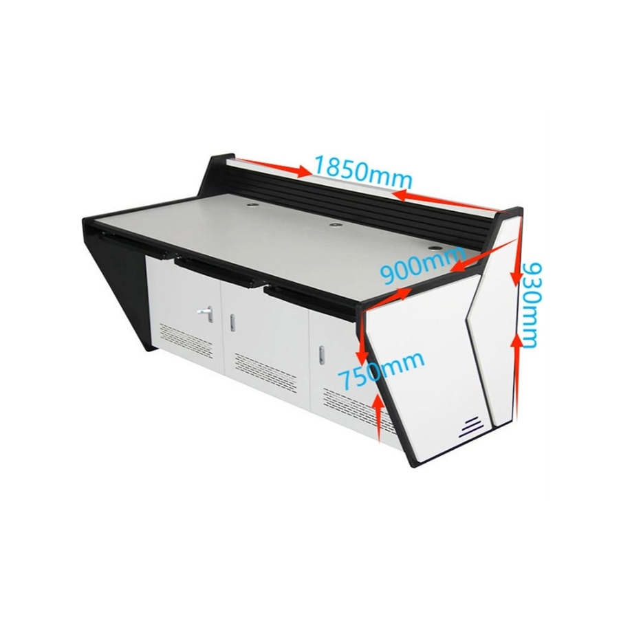 OEM Customized Radio TV Broadcasting Center Monitoring Dispatching Control Room Console