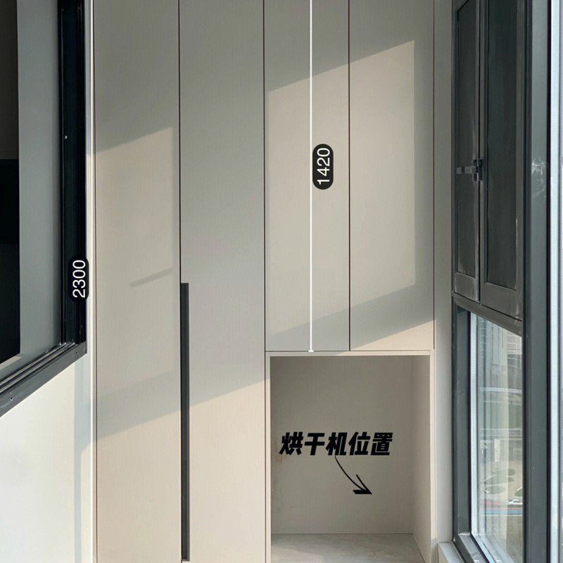 Stainless Steel Washing Room Cabinets for Balcony Storage Cabinet Home Bathroom Furniture 1000mm Balcony Laundry Cabinet with Washing Machine