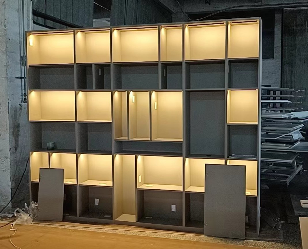 Glass Door Closet Storage Wardrobe Italian Bedroom Closet Systems &amp; Organizers Set Modern Glass Door Closet