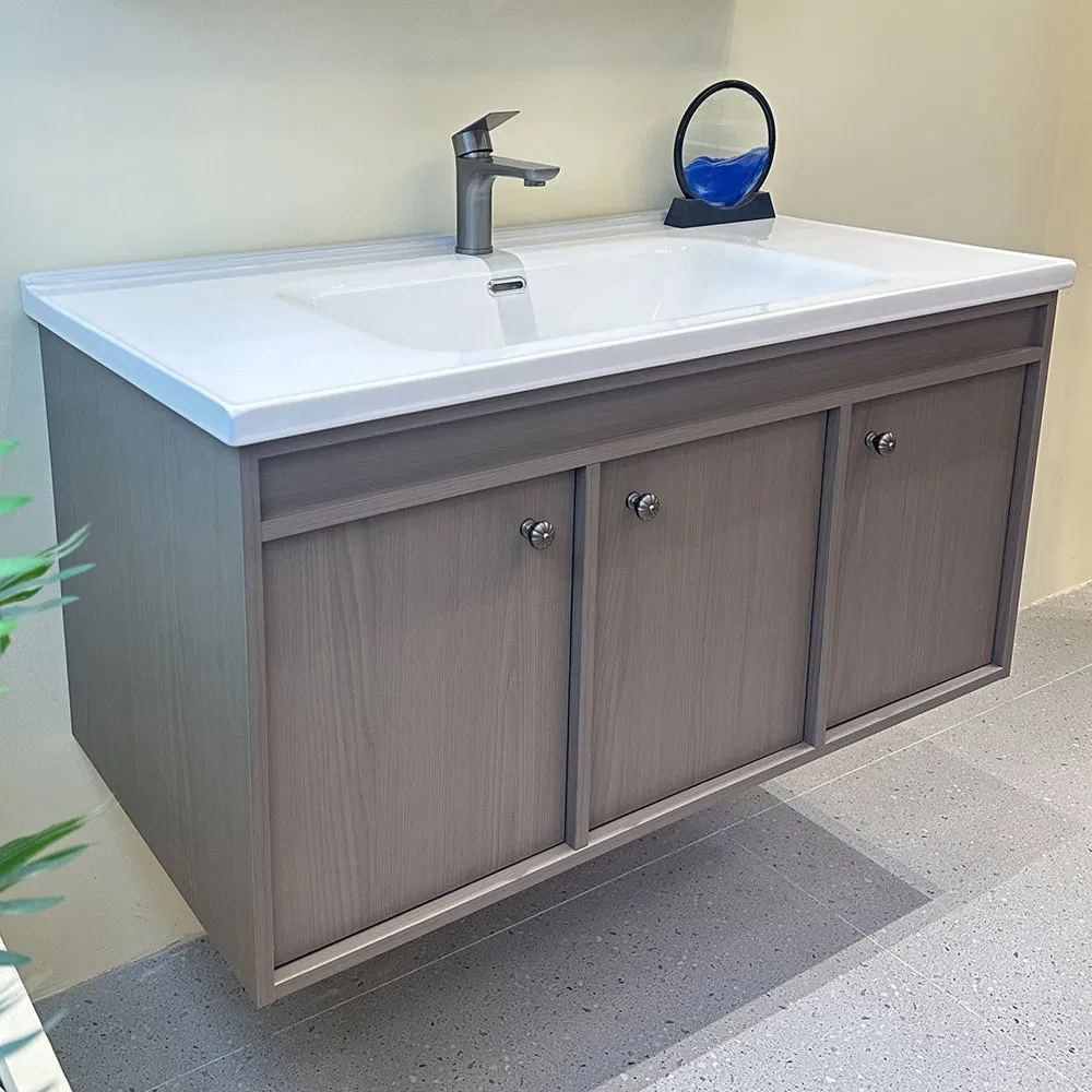 Wooden Bathroom Cabinet with Smart LED Mirror Cabinet Sanitary Ware Bathroom Vanity