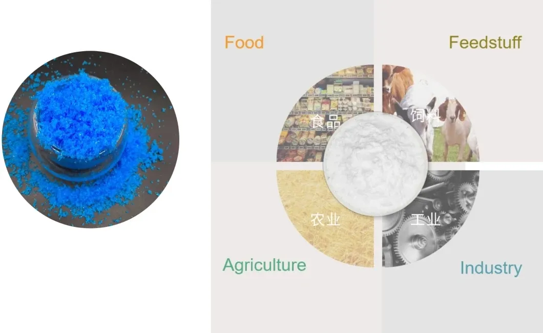 Feed / Agriculture / Electroplating / Industry Grade Copper Sulphate CAS 7758-99-8