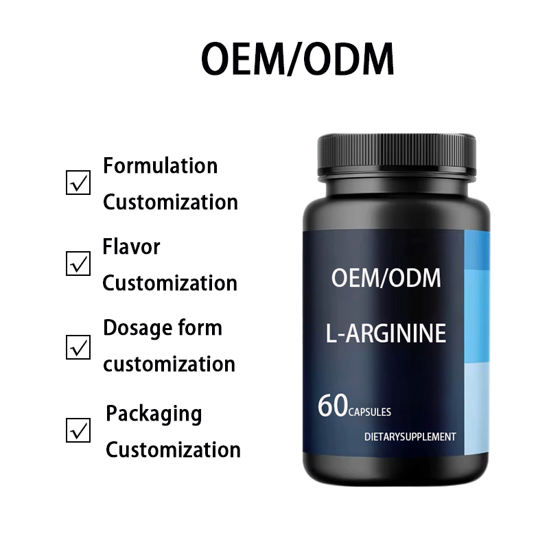 OEM L-Arginine HCL Capsules Sports Nutrition Supplement for Enhanced Muscle Growth Blood Circulation Food Supplements