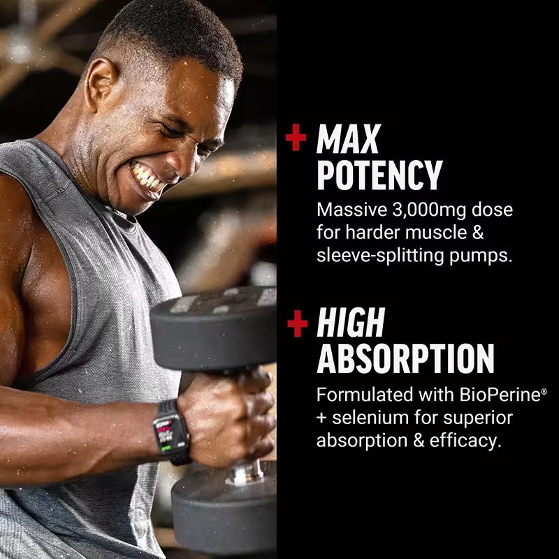 Factory L-Arginine Capsules Men Supplement for Sports Nutrition and Muscle