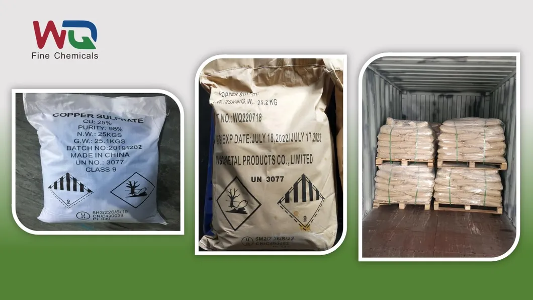 copper sulfate monohydrate Cu35.5% for feed additives packing