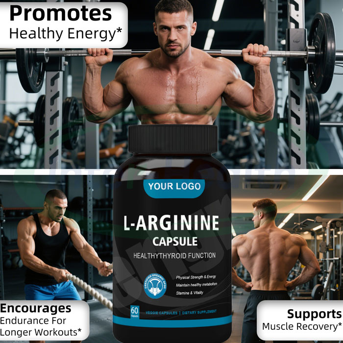 Ausreson OEM 3000 mg L Arginine Capsule Private Label Amino Acid Energy Supplement 1000 mg 5000mg l Arginine L-arginine Capsules