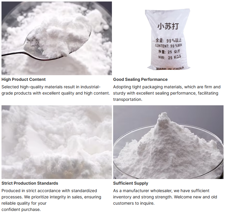 Industrial Sodium Bicarbonate Powder Baking Soda for Sewage Treatment and Detergent Raw Materials