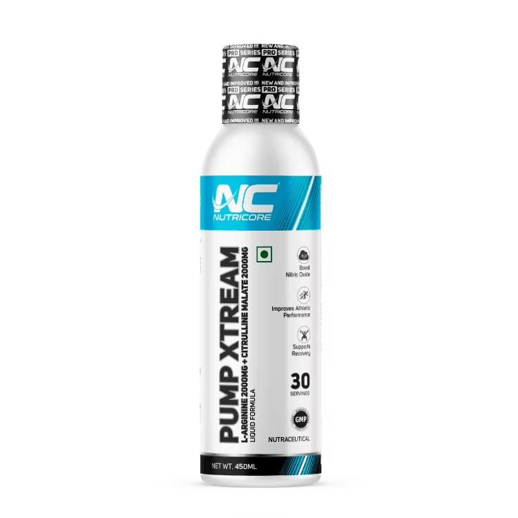 Best Quality L-Arginine 2000mg Nutricore Pump-Xtream Flavored Powder 450ml Adult Improved Sport Performance