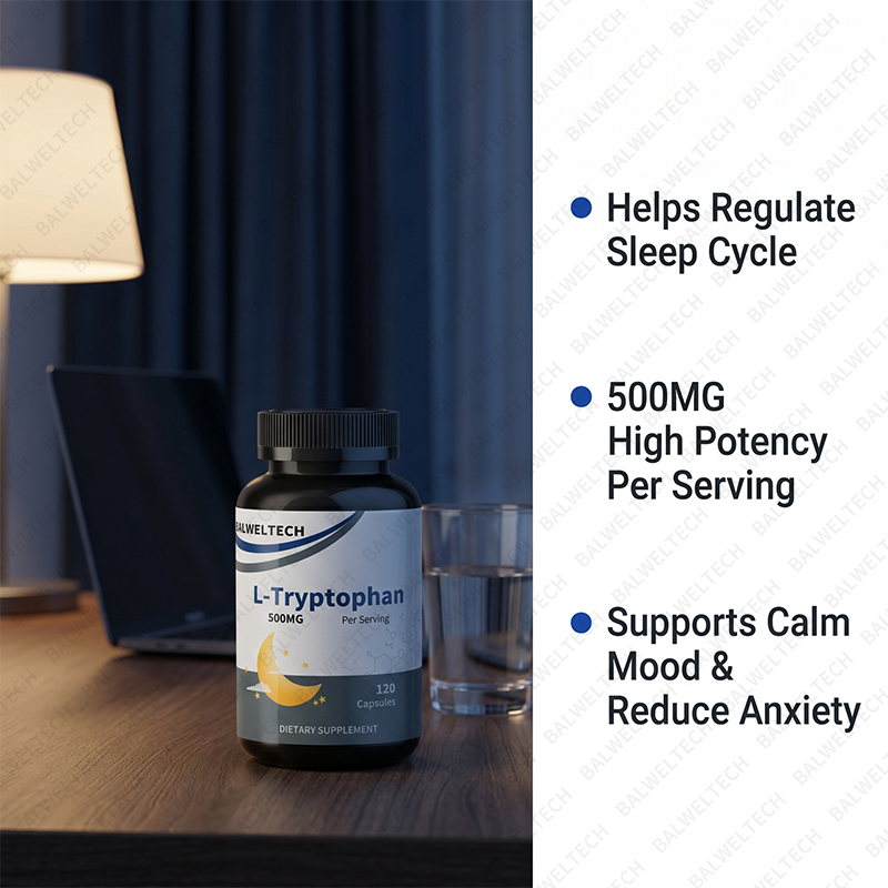 OEM Private Label L-Tryptophan Complex Capsules Calming Support Formula for Relaxation & Wellness