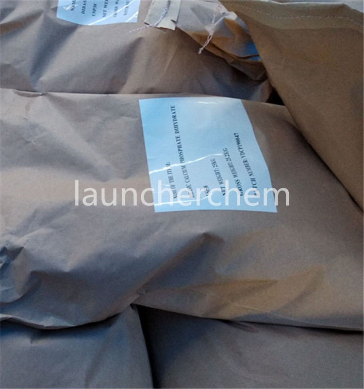 CAS 7789-77-7 DIBASIC CALCIUM PHOSPHATE DIHYDRATE with USP38 White Powder Monocalcium Phosphate Anhydrous Food Grade 99% DCPD