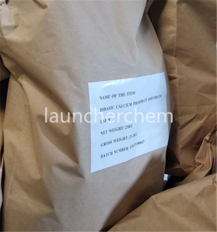 CAS 7789-77-7 DIBASIC CALCIUM PHOSPHATE DIHYDRATE with USP38 White Powder Monocalcium Phosphate Anhydrous Food Grade 99% DCPD