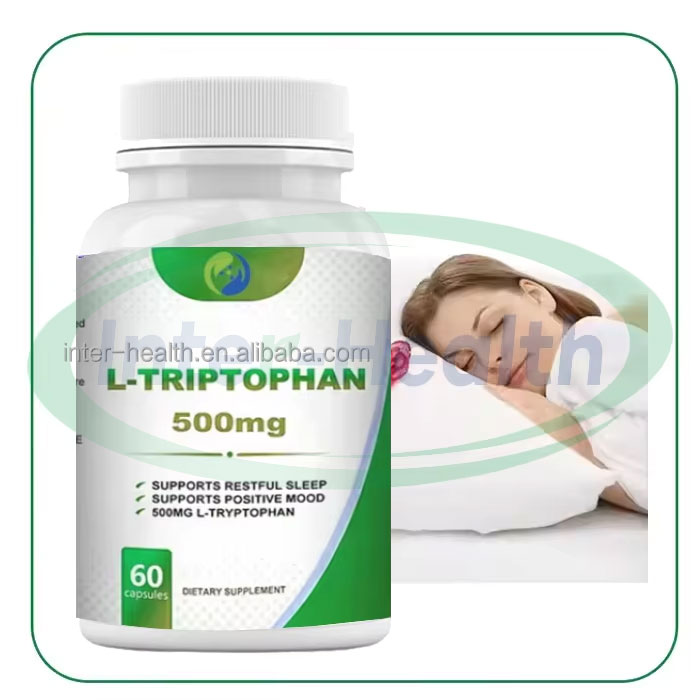 OEM Private Label L-tryptophan Capsule Bulk Amino Acid Sleep Supplement Tryptophan 5-htp 5 Htp Capsules L-tryptophan Capsules