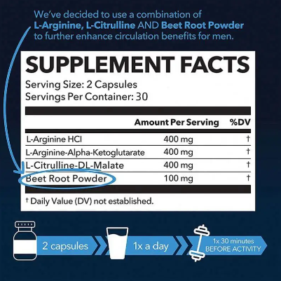 L-arginine capsules supplement details