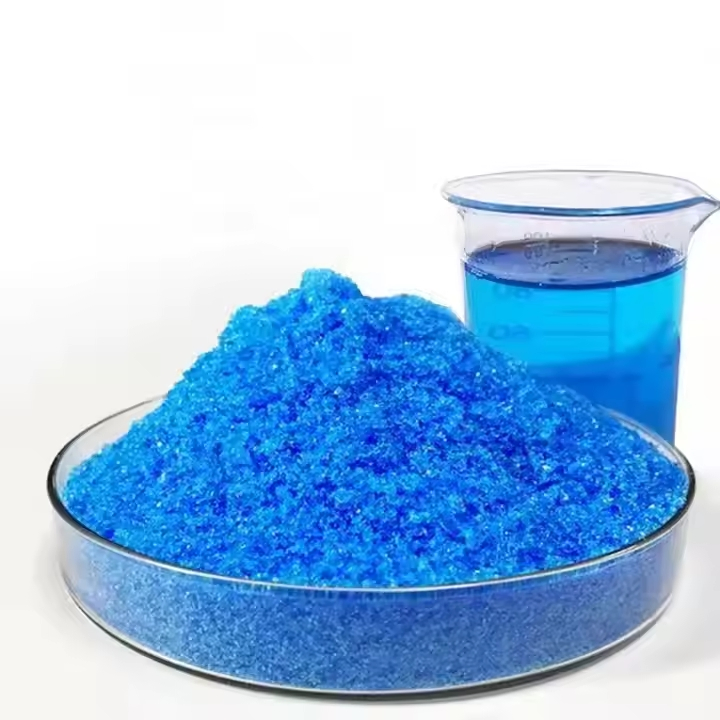 Industrial Grade Copper Sulfate Pentahydrate 98% Blue Crystal for Dyeing and Catalyst