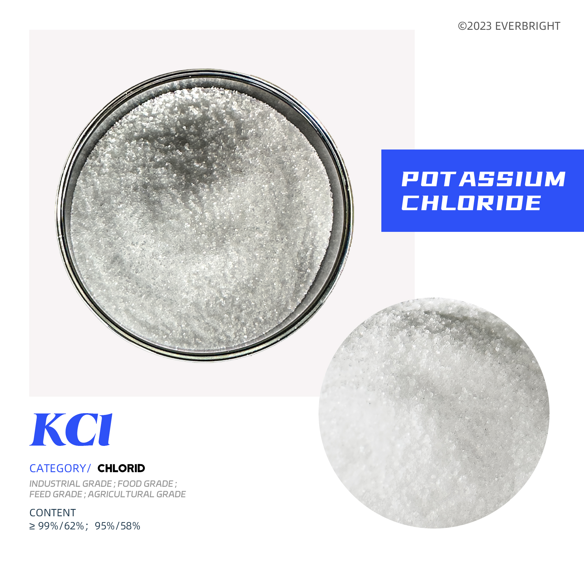 High Quality and Best Price Kcl Potassium Chloride Cas 7447-40-7 Npk Fertilizer Food Grade Potassium Chloride for Sale
