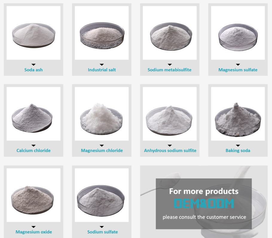 Industrial Sodium Bicarbonate Specifications Grid