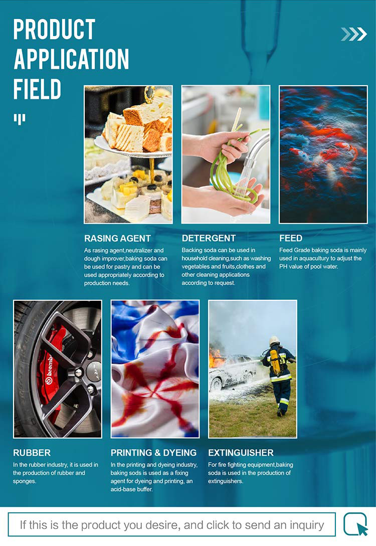 Industrial and Food Grade Sodium Bicarbonate Applications