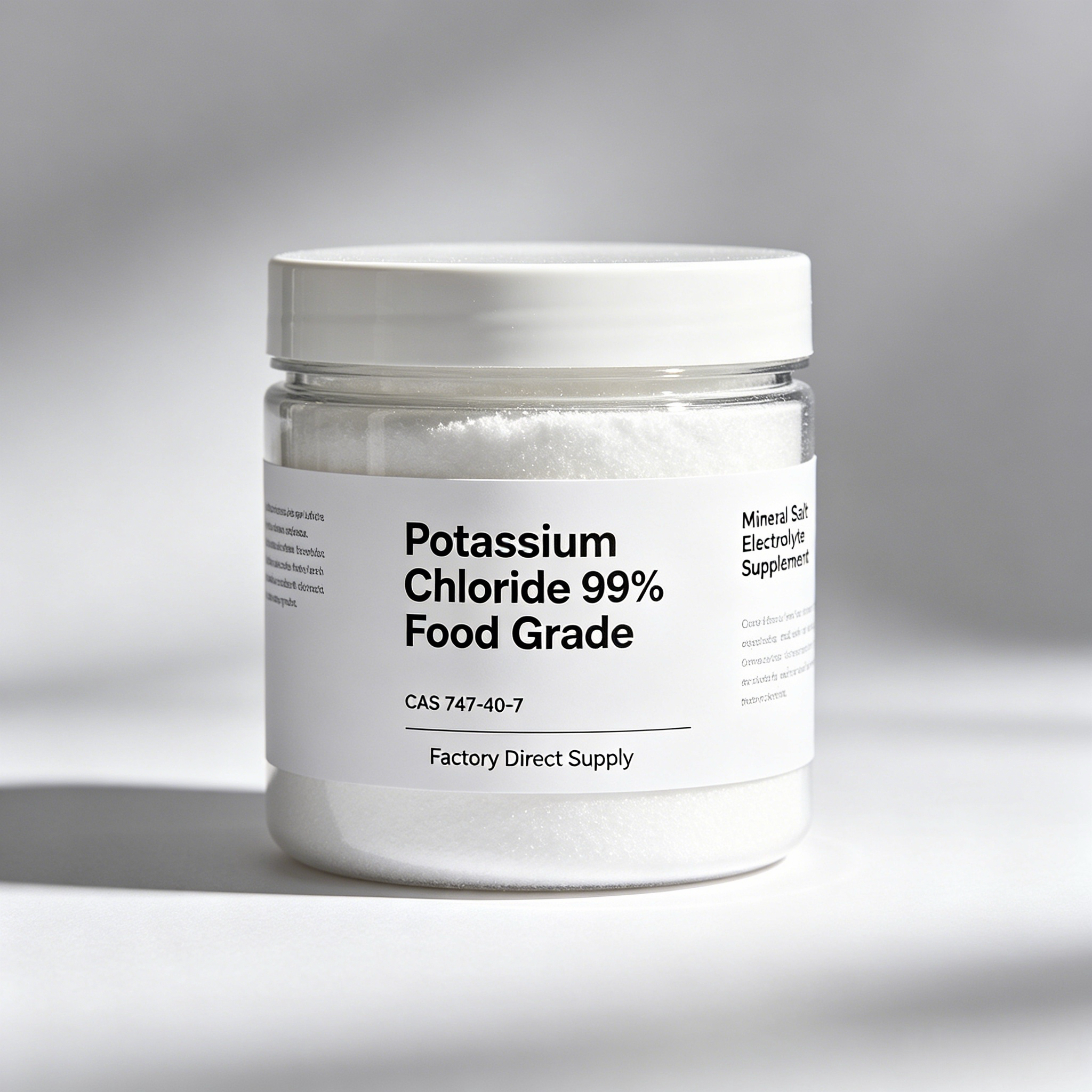 Potassium Chloride 99% Food Grade CAS 7447-40-7 Mineral Salt Electrolyte Supplement Nutrition Enhancers 25kg Bags Factory Direct