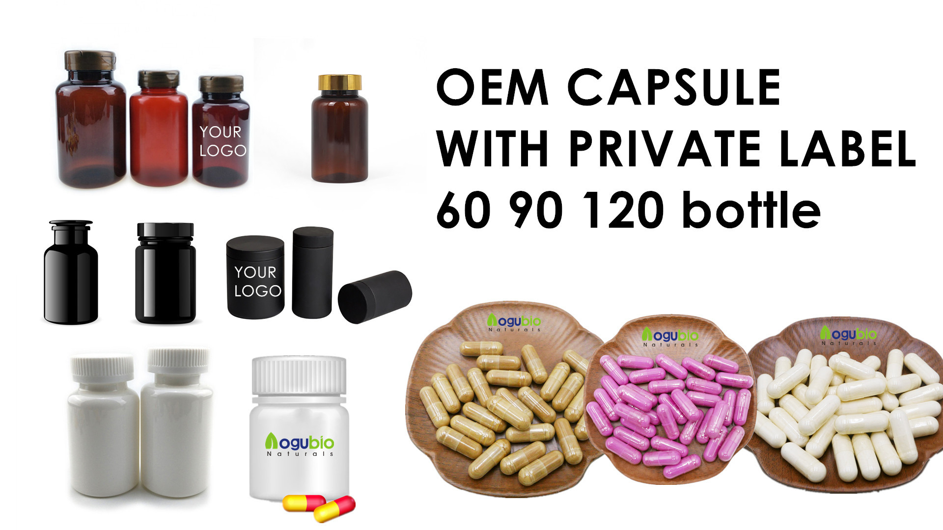 Aogubio Private Label Lithium Orotate Magnesium L-tryptophan Complex Capsule for Healthcare Supplement