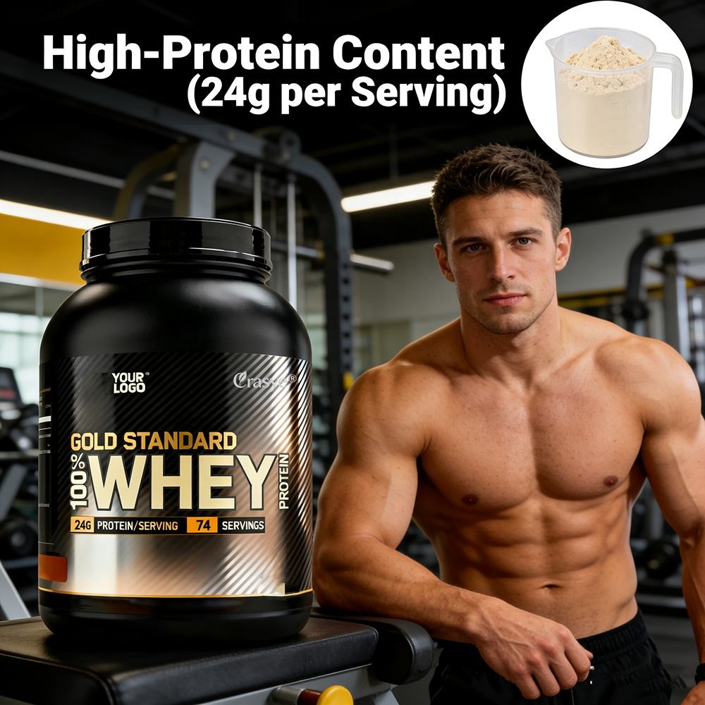 OEM Adult Increase Muscle Growth Custom Flavor Natural 20-29g Protein Per Serving for Whey Protein Concentrate Isolate Powder