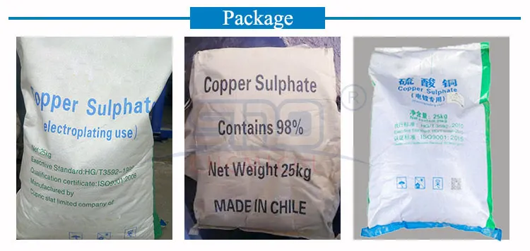 Factory Supply 98%Min CuSo4 Crytallization Copper Sulphate