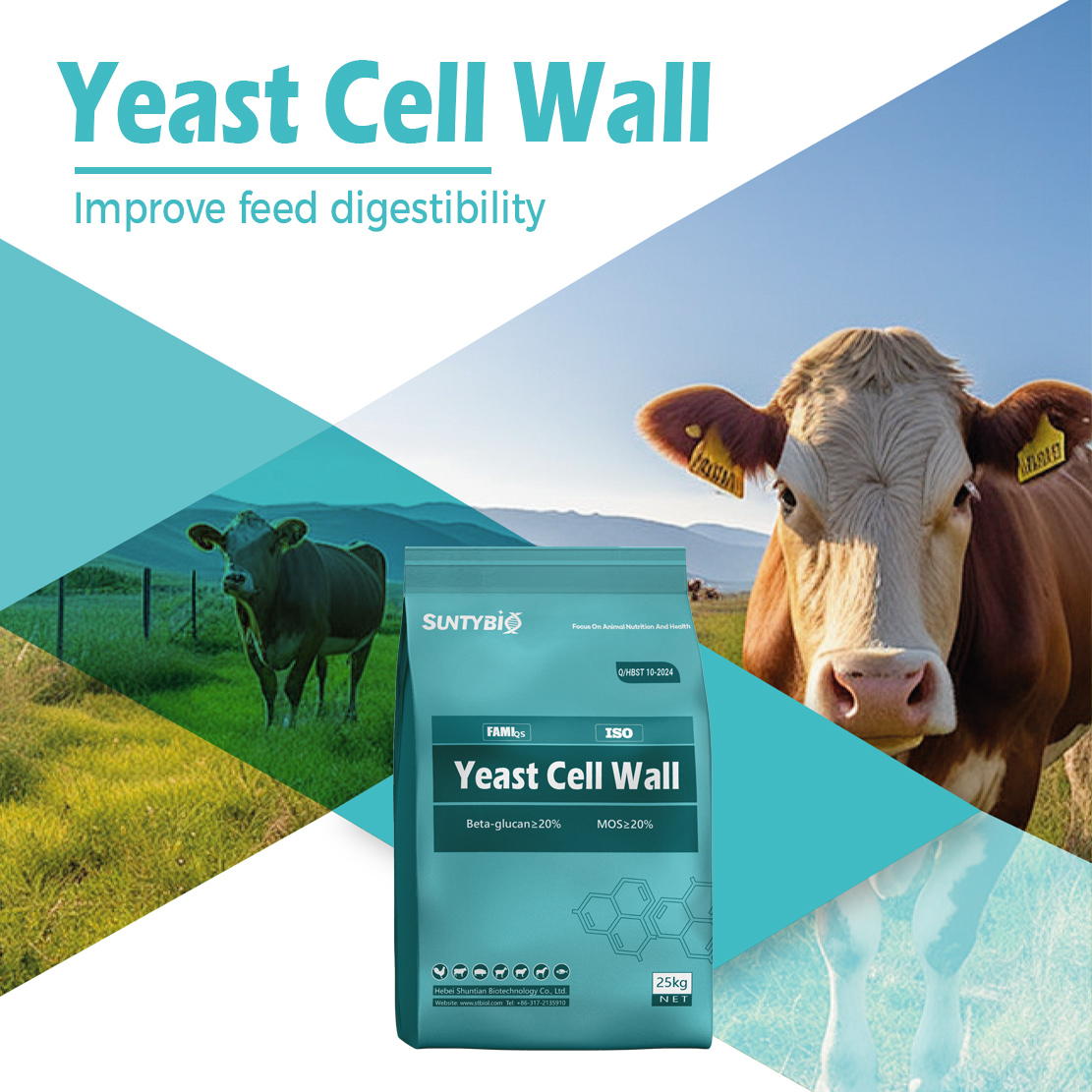 Feed Grade Mycotoxin Toxin Binder Yeast Cell Wall for Animal Feed Poultry Livestock Aquaculture