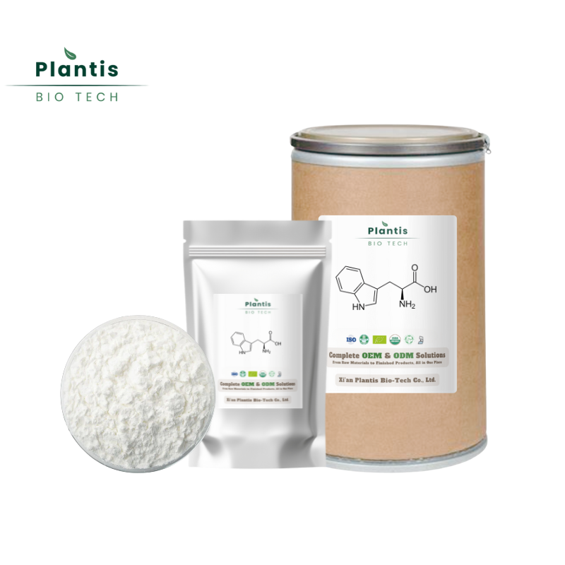 L-Tryptophan Powder Factory Bulk Supply Food Grade CAS 73-22-3 99% Purity Amino Acid