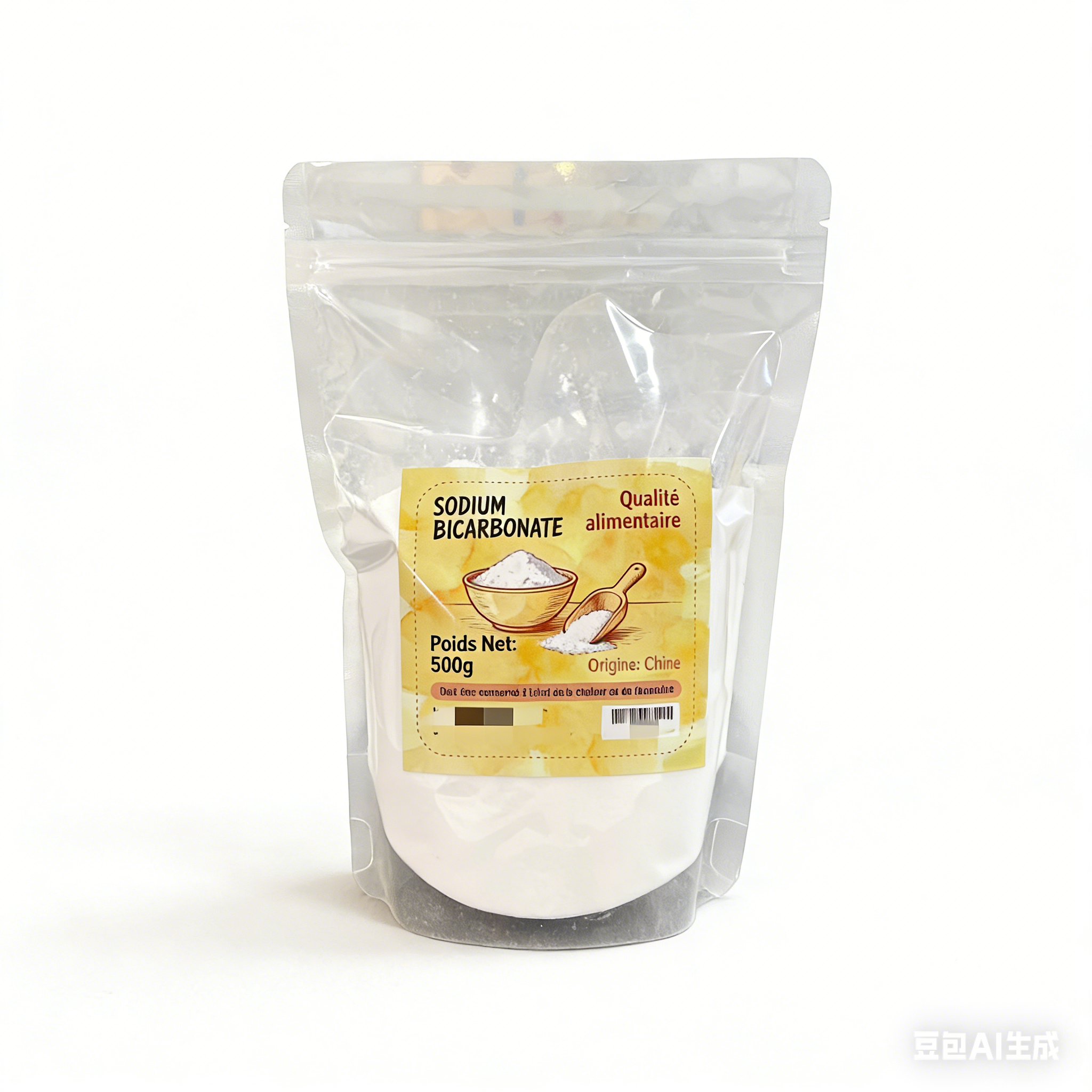 Food Grade High Purity 99% Sodium Bicarbonate (NaHCO3) No-Additives Baking Soda Powder Cooking Cleaning Beverage CAS 144-55-8